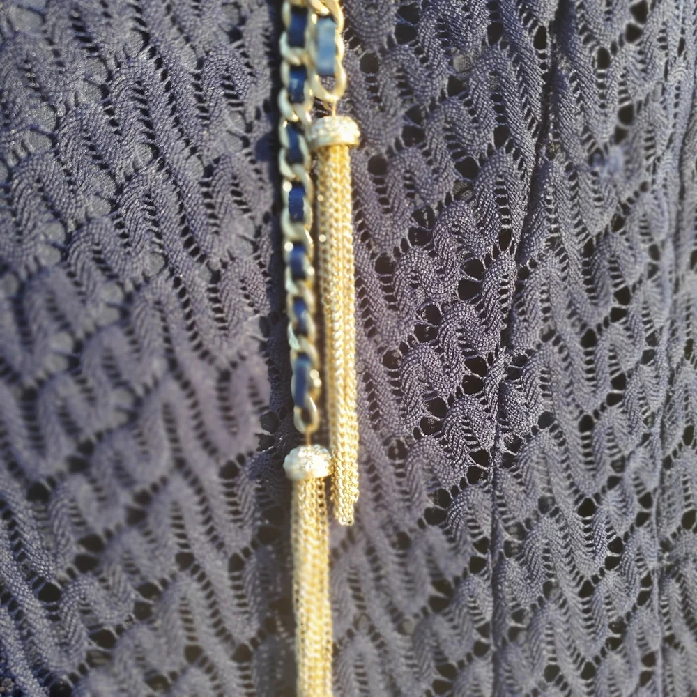 R&K Blue Ombre Crochet Dress - Picture 6 of 12